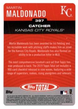 2019 Topps Total #397 Martin Maldonado Back