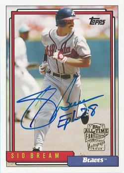 2005 Topps All-Time Fan Favorites - Autographs #FFA-SB Sid Bream Front