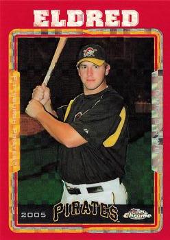 2005 Topps Chrome Updates & Highlights - Red X-Fractors #UH58 Brad Eldred Front