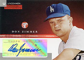2005 Topps Pristine - Personal Endorsements Uncommon #PEU-DZ Don Zimmer Front