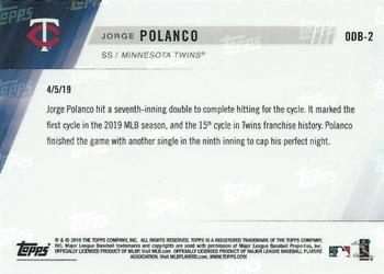 2019 Topps Now Road to Opening Day Bonus #ODB-2 Jorge Polanco Back