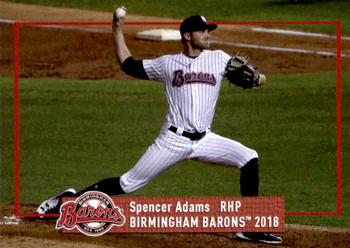 2018 Grandstand Birmingham Barons #NNO Spencer Adams Front