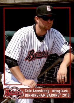 2018 Grandstand Birmingham Barons #NNO Cole Armstrong Front