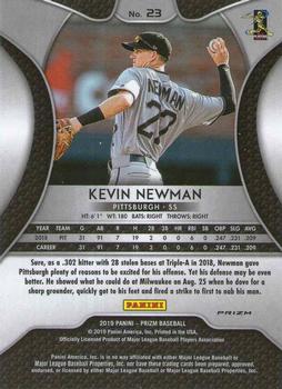 2019 Panini Prizm - Red, White, & Blue #23 Kevin Newman Back