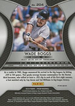 2019 Panini Prizm - Red, White, & Blue #204 Wade Boggs Back