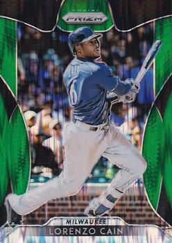 2019 Panini Prizm - Forest Green Flash #193 Lorenzo Cain Front