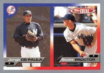 2005 Topps Total - Silver #590 Jorge De Paula / Scott Proctor Front