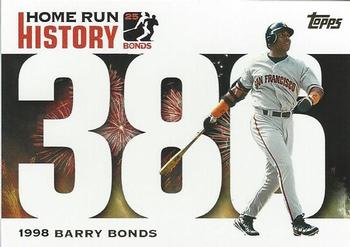 2005 Topps Updates & Highlights - Barry Bonds Home Run History #BB 386 Barry Bonds Front