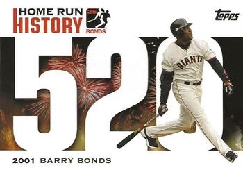 2005 Topps Updates & Highlights - Barry Bonds Home Run History #BB 520 Barry Bonds Front