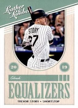 2019 Panini Leather & Lumber - Equalizers #EQ-20 Trevor Story Front