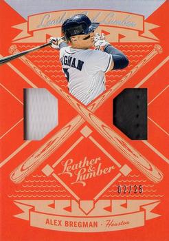 2019 Panini Leather & Lumber - Leather and Lumber Dual Jersey-Glove #LLD-BR Alex Bregman Front