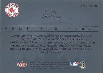2005 Ultra - Home Run Kings #2 HK David Ortiz Back