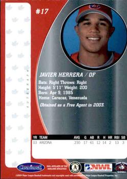 2004 Vancouver Canadians #NNO Javier Herrera Back