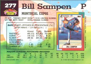 1992 Stadium Club #277 Bill Sampen Back