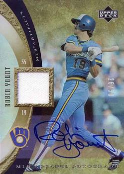 2005 Upper Deck Artifacts - MLB Apparel Autographs #MLB-RY Robin Yount Front