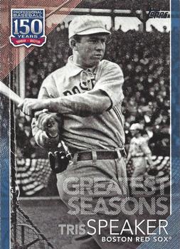 2019 Topps - 150 Years of Professional Baseball - Greatest Seasons Blue #GS-5 Tris Speaker Front