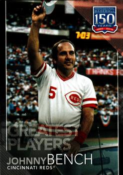 2019 Topps - 150 Years of Professional Baseball - Greatest Players Black #GP-4 Johnny Bench Front