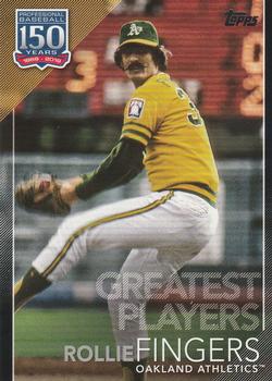 2019 Topps - 150 Years of Professional Baseball - Greatest Players Black #GP-34 Rollie Fingers Front