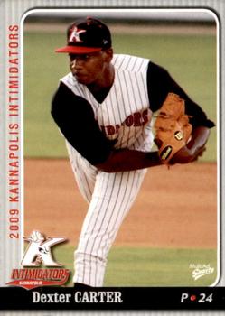 2009 MultiAd Kannapolis Intimidators #3 Dexter Carter Front