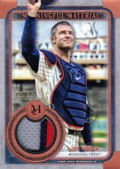 2019 Topps Museum Collection - Meaningful Material Relics Copper #MMR-JM Joe Mauer Front