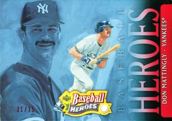 2005 Upper Deck Baseball Heroes - Red #25 Don Mattingly Front