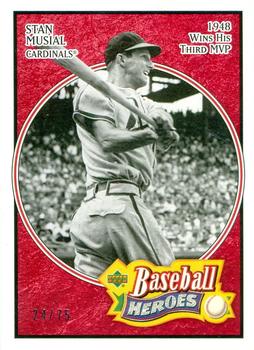 2005 Upper Deck Baseball Heroes - Red #71 Stan Musial Front