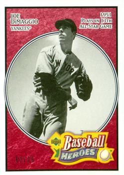 2005 Upper Deck Baseball Heroes - Red #139 Joe DiMaggio Front