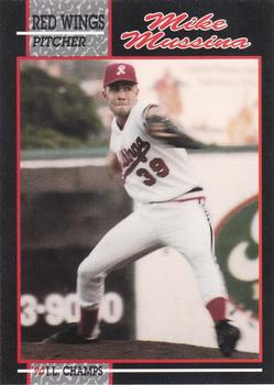 1990 Rochester Red Wings #12 Mike Mussina Front