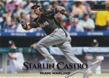 2019 Stadium Club - Black Foil #189 Starlin Castro Front