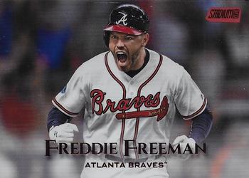 2019 Stadium Club - Red Foil #27 Freddie Freeman Front