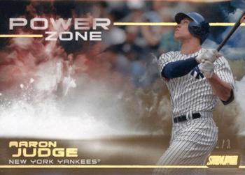 2019 Stadium Club - Power Zone Gold Rainbow #PZ-4 Aaron Judge Front