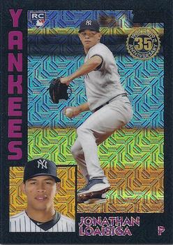 2019 Topps - 1984 Topps Baseball 35th Anniversary Chrome Silver Pack Black (Series Two) #T84-28 Jonathan Loaisiga Front