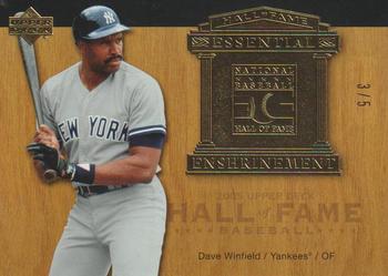 2005 Upper Deck Hall of Fame - Essential Enshrinement Gold #EE-DW1 Dave Winfield Front