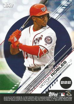 2019 Topps Stickers - Sticker Card Backs #222 Victor Robles Front
