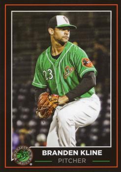 2019 Choice Norfolk Tides #36 Branden Kline Front