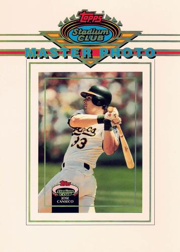 1992 Stadium Club - Master Photos #NNO Jose Canseco Front
