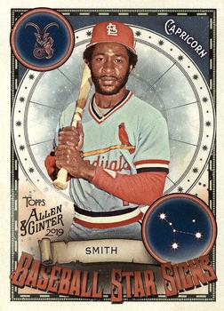 2019 Topps Allen & Ginter - Baseball Star Signs #BSS-45 Ozzie Smith Front