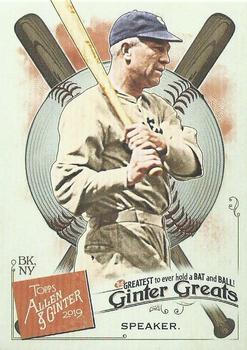 2019 Topps Allen & Ginter - Ginter Greats #GG-43 Tris Speaker Front