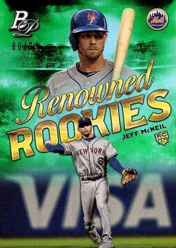 2019 Bowman Platinum - Renowned Rookies Green #RR-4 Jeff McNeil Front
