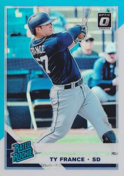 2019 Donruss Optic - Carolina Blue/White #58 Ty France Front