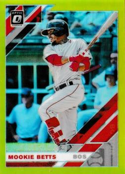 2019 Donruss Optic - Lime Green #101 Mookie Betts Front