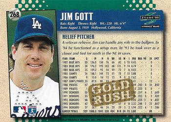 1995 Score - Gold Rush Redeemed Stamped #268 Jim Gott Back