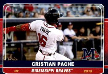 2019 Grandstand Mississippi Braves #NNO Cristian Pache Front