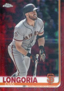 2019 Topps Chrome - Red Refractor #94 Evan Longoria Front