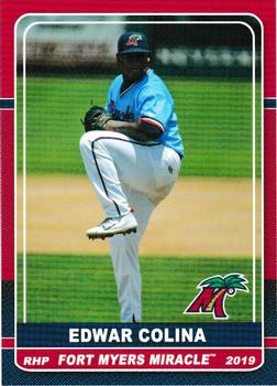 2019 Grandstand Fort Myers Miracle #NNO Edwar Colina Front