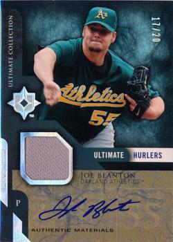 2005 Upper Deck Ultimate Collection - Ultimate Hurlers Materials Signatures #UH-JB Joe Blanton Front