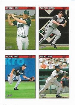 2006 Bazooka - 4-on-1 Stickers #45 Aubrey Huff / Austin Kearns / Brady Clark / Nook Logan Front