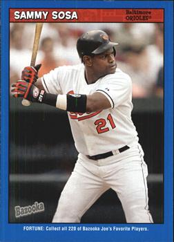 2006 Bazooka - Blue Fortune #3 Sammy Sosa Front