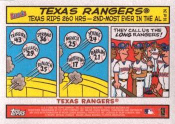 2006 Bazooka - Comics #16 Texas Rangers Front