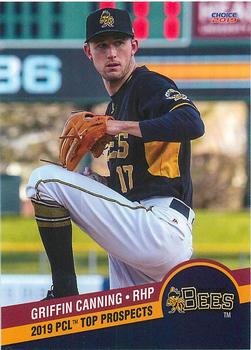 2019 Choice PCL Top Prospects #29 Griffin Canning Front